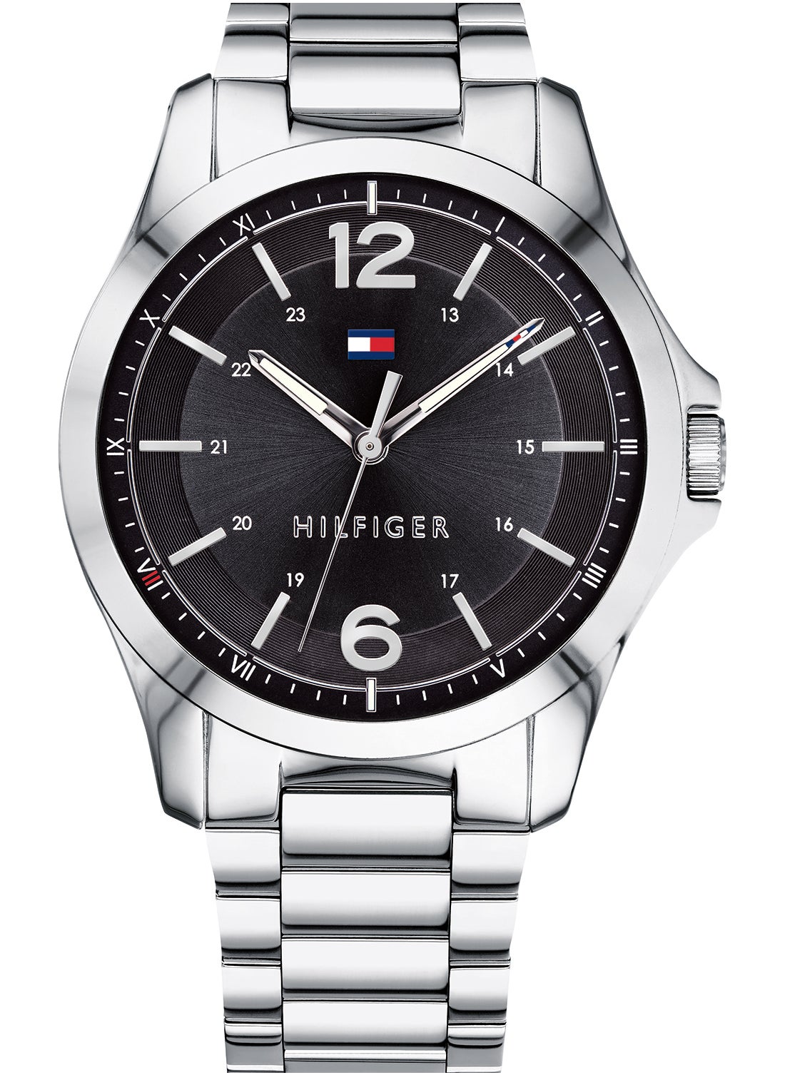 TOMMY HILFIGER Men's Analog Round Shape Stainless Steel Wrist Watch 1791460 - 44.5 Mm 