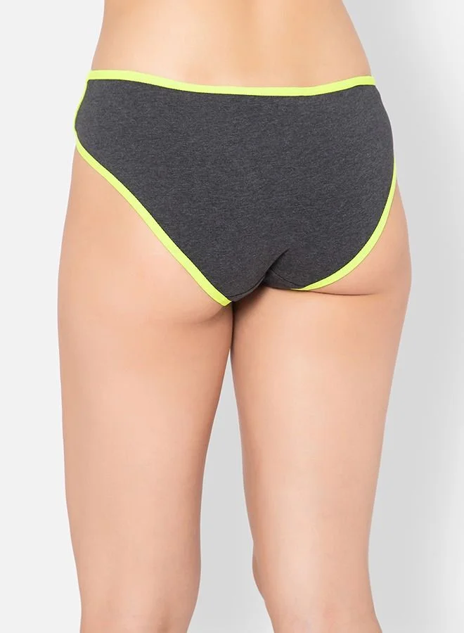 Clovia  Clovia Pack Of 3 Cotton Low Waist Bikini Panty  | Best Price UAE
