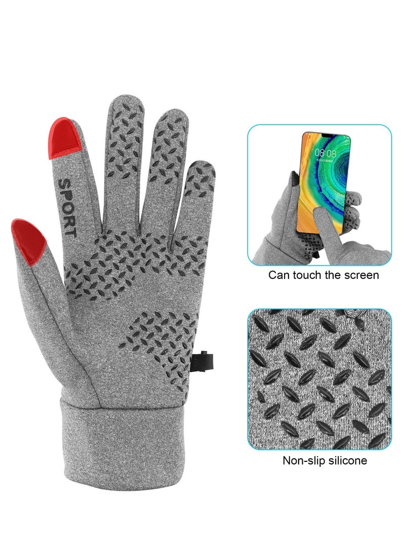 Excefore Winter Cycling Gloves Men Women,  Anti Slip Touchscreen Padded, Bike Glove Water Resistant Windproof Warm Anti-Slip for Running,  Biking, Workout, Hiking Camping, Skiing Sports  - Image 2