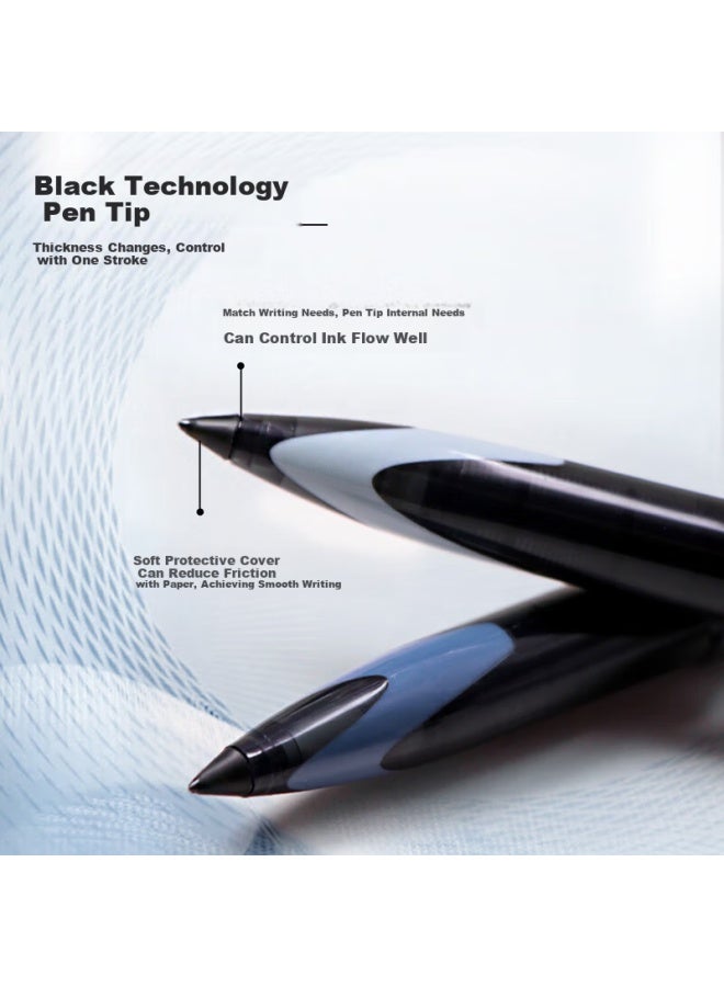 Uni Mitsubishi Black Technology Black Neutral Pen High Value 0.5 Black Pen Signature Pen Business Direct Liquid Type Water Pen Water Pen Uba-188C Sandstone Color Rod 6 Pieces - Image 2