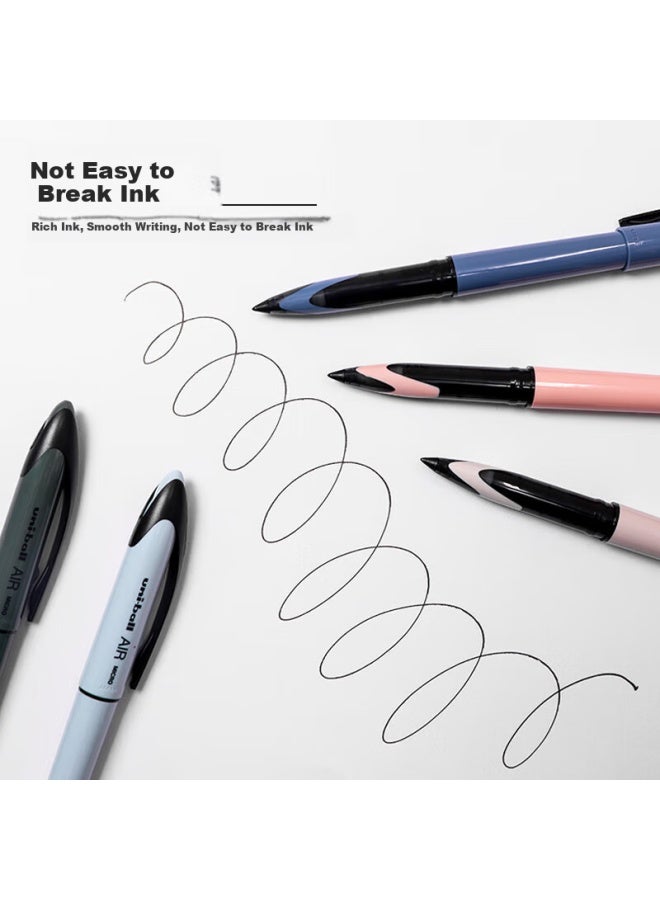 Uni Mitsubishi Black Technology Black Neutral Pen High Value 0.5 Black Pen Signature Pen Business Direct Liquid Type Water Pen Water Pen Uba-188C Sandstone Color Rod 6 Pieces - Image 3