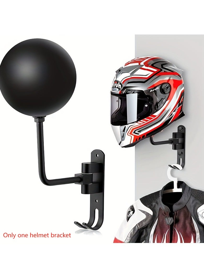 1Pcs Motorcycle Helmet Rack Wall Mount 180 Degree Rotation Metal Bike Helmet Holder Mount Bicycle Helmet Display Hanger Stand - Image 5