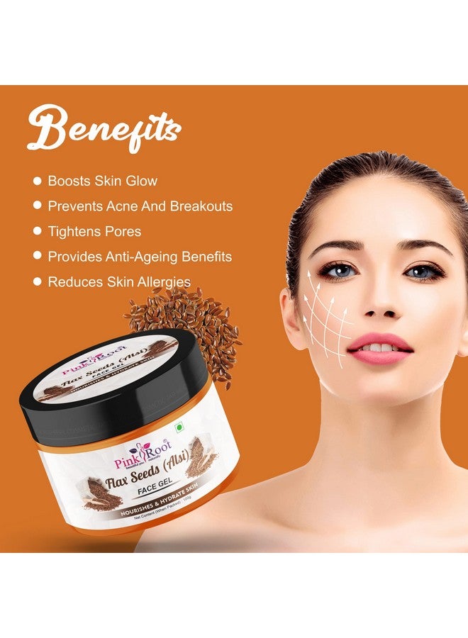 Pink Root Flax Seeds Face Gel 100ml - Image 2