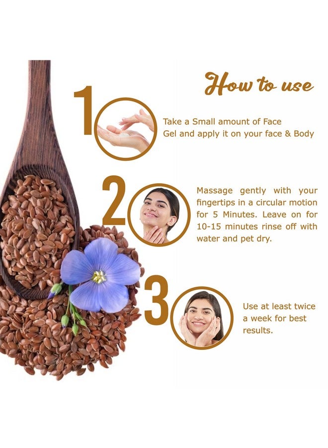Pink Root Flax Seeds Face Gel 100ml - Image 5