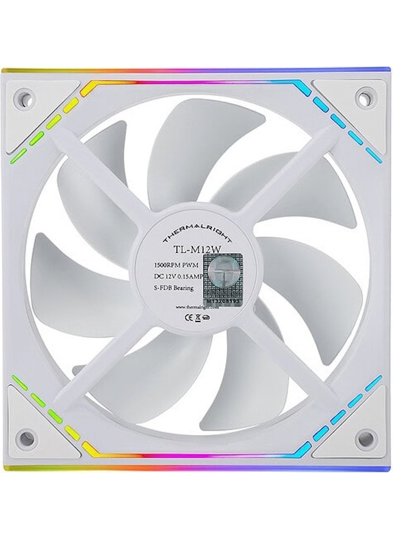 Thermalright TL-M12W Argb 120MM White Case Fan  - Image 2