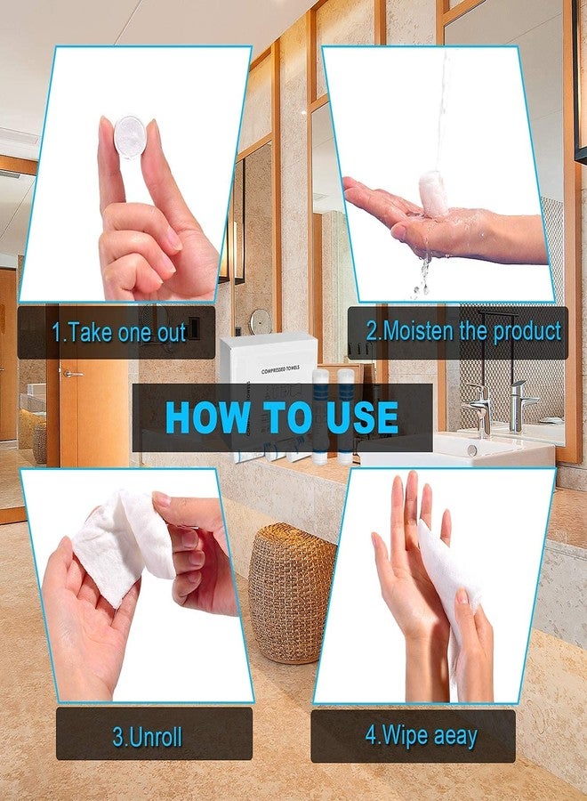 Ladila Disposable Compressed Towel Portable Face Care Face Cleaning Wipes Mini Cotton Hand Towel/Tissue (Menthol (Pack of 100)) - Image 5
