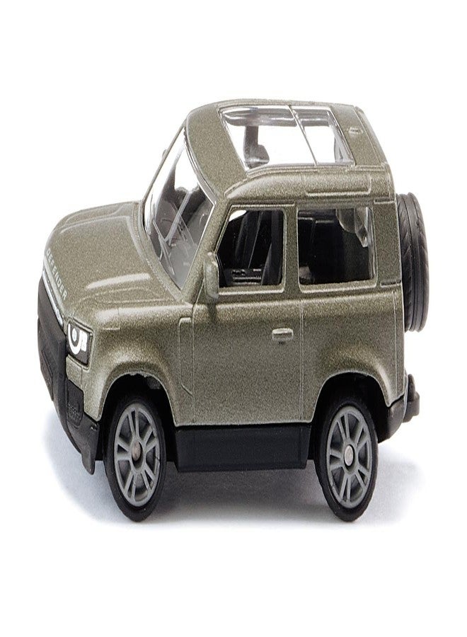 Siku 1549, Land Rover Defender 90 P400 AWD, Toy Car, Metal/Plastic, Green, Metallic Paint, Rubberised Tyres, Trailer Coupling - Image 1