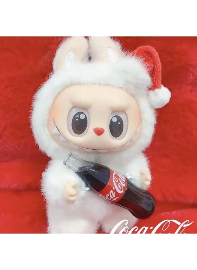 Labubu Generation Of The Motherland Version Of Macaron Bubble Series Fun Blind Box Vinyl Face Plush Doll-Colour:Coke Brown Sitting Style-High:Cola  - Image 3