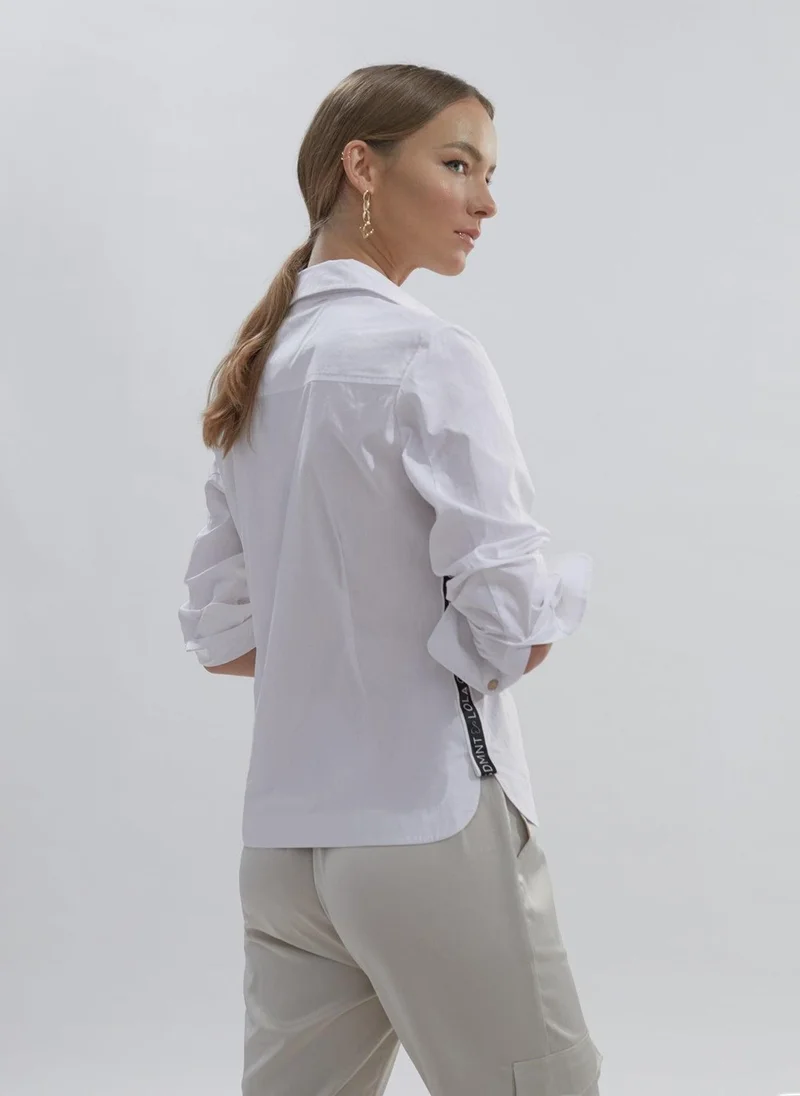 Lola Casademunt Logo shirt with ribbon detail