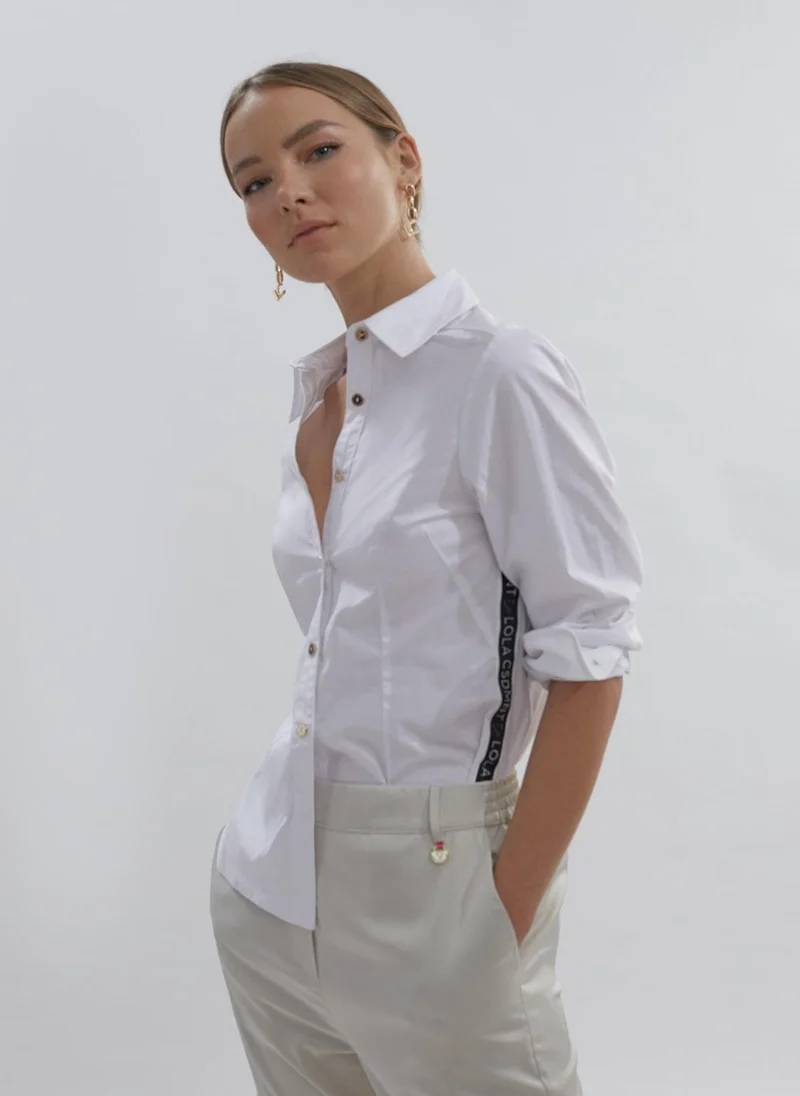 Lola Casademunt Logo shirt with ribbon detail