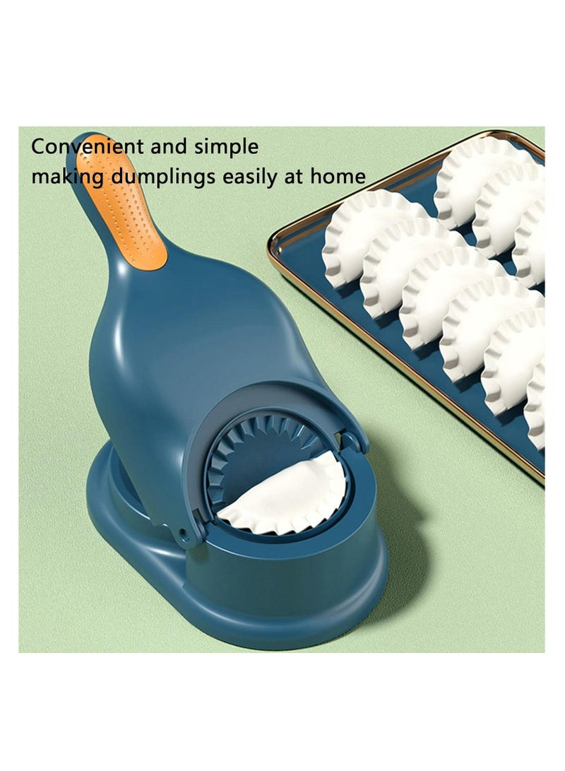 Oasisgalore 2-in-1 Portable Dumpling Maker - Manual Dough Presser and Dumpling Mould (Blue) - Image 5