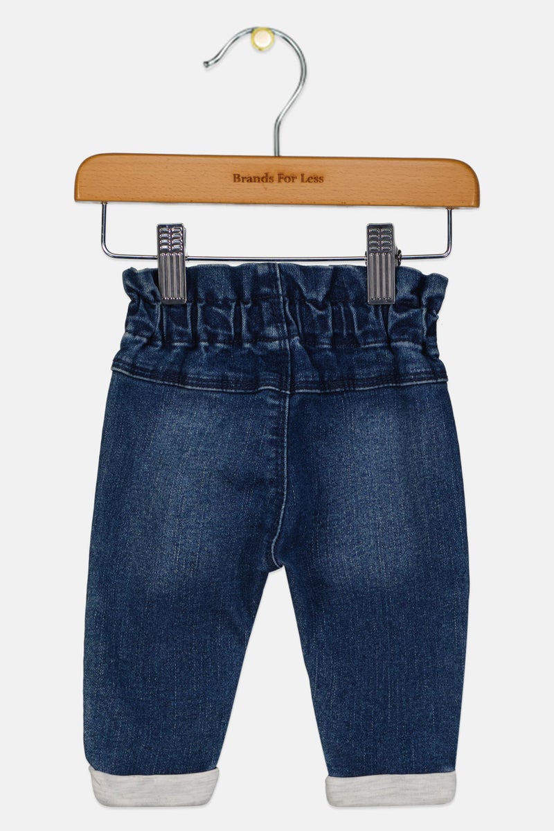 NAME IT Toddlers Girl Washed Stretchable Jeans, Blue - Image 2