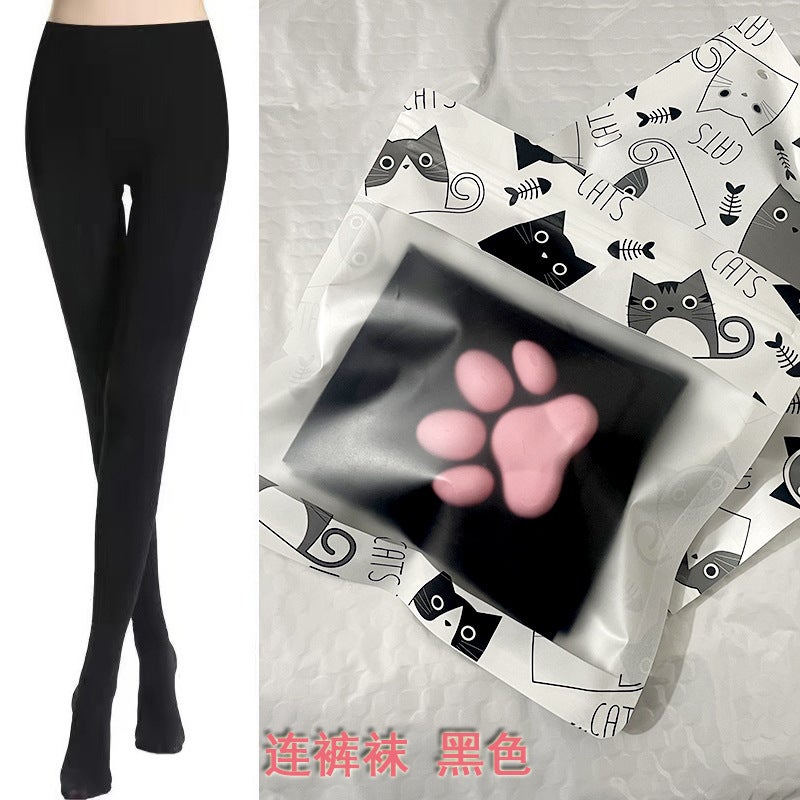 3D Cat Claw Socks Cute Lori Lolita Secondary Cos Animation Over-the-Knee Socks Long Silicone Meat Pad Cat Claw Socks - Image 3