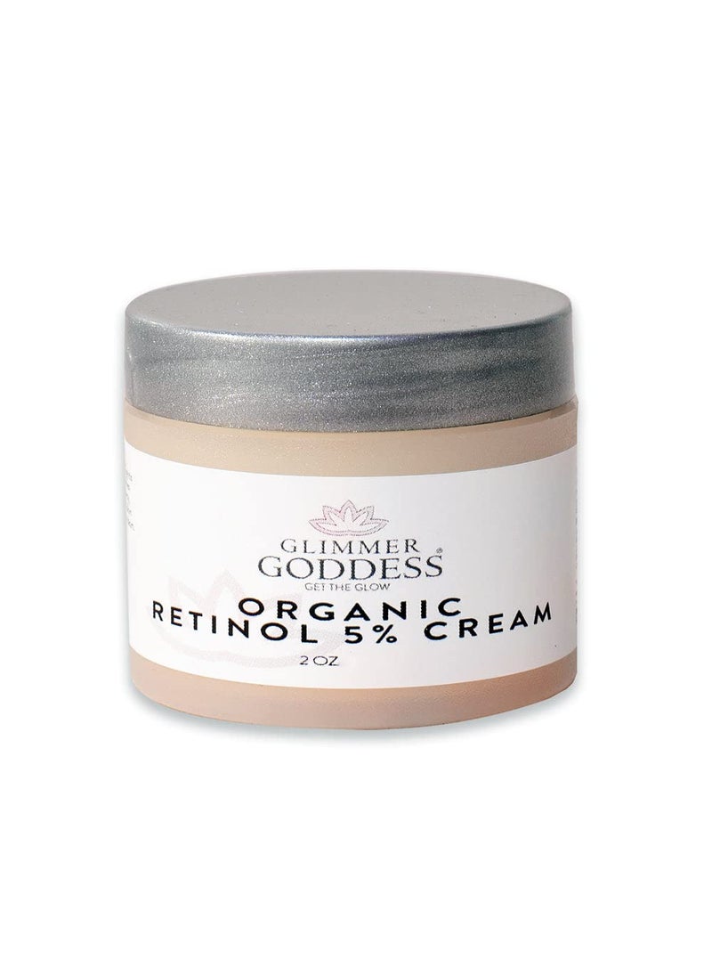 glimmer goddess GLIMMER GODDESS Organic Retinol Wrinkle Repair Face and Neck Cream 2 oz 