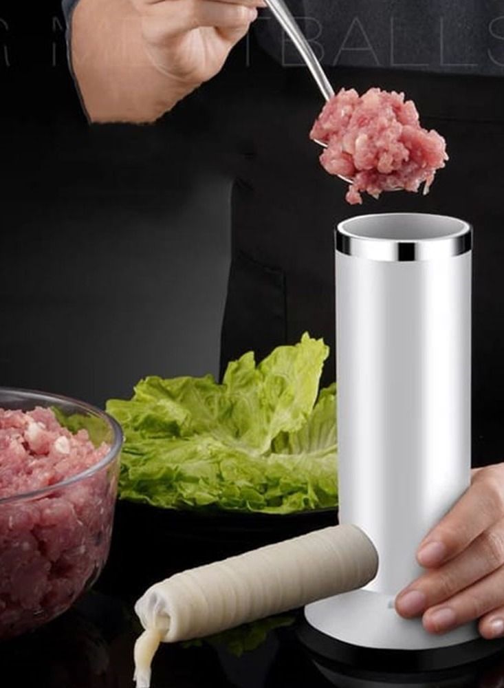 Manual Meat Grinder And Hand Mixer Silver  - Image 2
