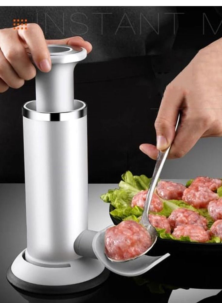 Manual Meat Grinder And Hand Mixer Silver  - Image 3