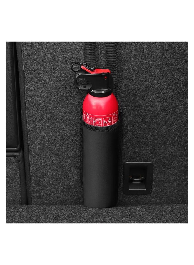 حقيبة تخزين أكواب المياه، حامل طفاية حريق السيارة، قطعتين، صغيرة ومتوسطة الحجم، حقيبة تخزين سهلة التركيب لمقعد السيارة، حقيبة طفاية حريق قوية ومتعددة الوظائف - Image 2