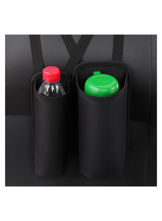 حقيبة تخزين أكواب المياه، حامل طفاية حريق السيارة، قطعتين، صغيرة ومتوسطة الحجم، حقيبة تخزين سهلة التركيب لمقعد السيارة، حقيبة طفاية حريق قوية ومتعددة الوظائف - Image 3