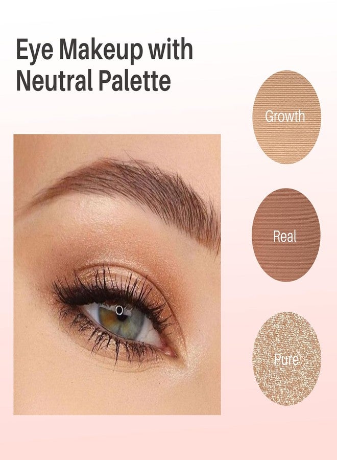 إف في لوحة ظلال العيون FV Natural Finish، 4 ألوان مطفية ومعدنية عالية الصبغة، مكياج ظلال عيون يدوم طويلاً، مقاوم للتجعد، مكياج عيون قابل للمزج (محايد) - Image 2