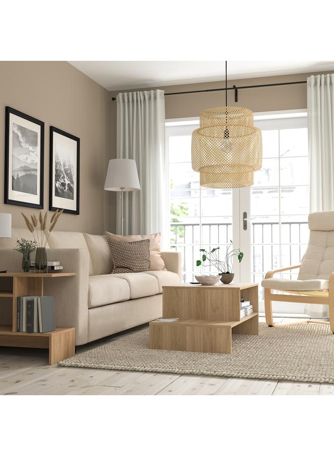 erorex Coffee Table, Oak Effect, 90X55 Cm - Image 3