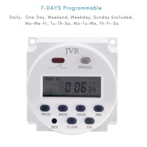 JVR 12V Timer Switch - Programmable, DC/AC/Solar Battery Powered | 12 Volt JVR Timer Relay - Image 3