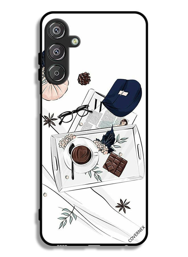 Covernex Samsung Galaxy M15 5G Protective Case Cover Coffee Chocolate Art - Image 1