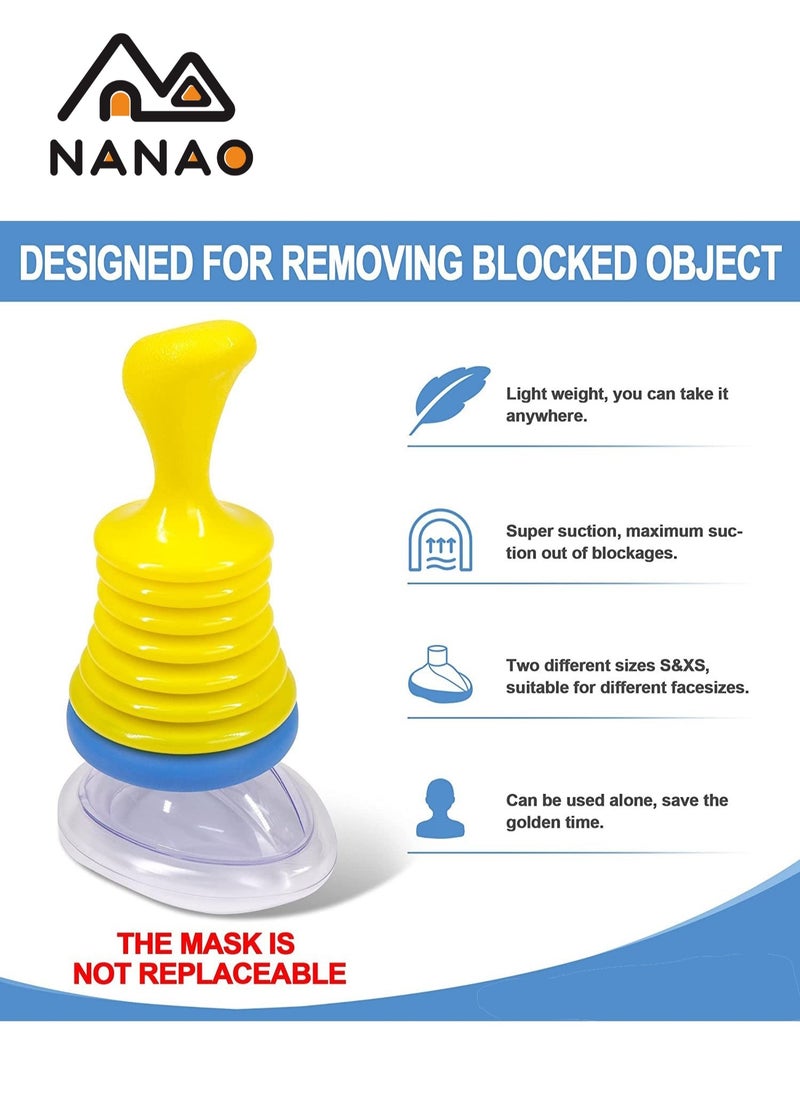 Emergency Choking Rescue Kit: Portable First Aid Suction Device,Choking Rescue Device, Rescue Kit for Children & Adults,young & Pediatric Masks with instruction paper Included(Yellow& Blue) - pzsku/ZC4944662FA8580B7A6C7Z/45/_/1713252422/a1495b35-e0c0-4461-af51-541b259a2d43