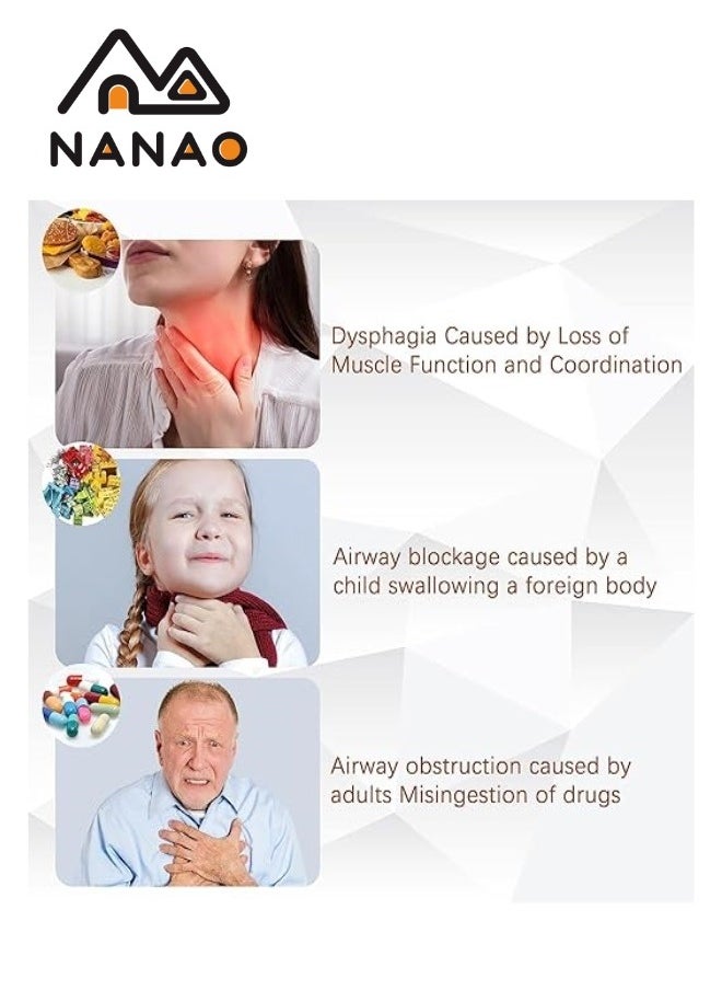 NANAO - Emergency Choking Rescue Kit: Portable First Aid Suction Device,Choking Rescue Device, Rescue Kit for Children & Adults,young & Pediatric Masks with instruction paper Included(Yellow& Blue) - Image 1