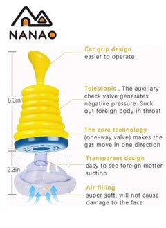Emergency Choking Rescue Kit: Portable First Aid Suction Device,Choking Rescue Device, Rescue Kit for Children & Adults,young & Pediatric Masks with instruction paper Included(Yellow& Blue) - pzsku/ZC4944662FA8580B7A6C7Z/45/_/1713252424/dc74db33-133c-4c84-a653-26a0910ab16c