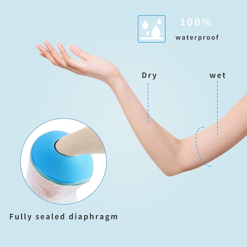 SUPERNIGHT Waterproof Full Arm Cast Cover Protector for Shower - Reusable Adult Sleeve Bag to Keep Wound and Bandage Dry - Perfect for Broken Hand, Elbow, Wrists, and Arms - Image 2