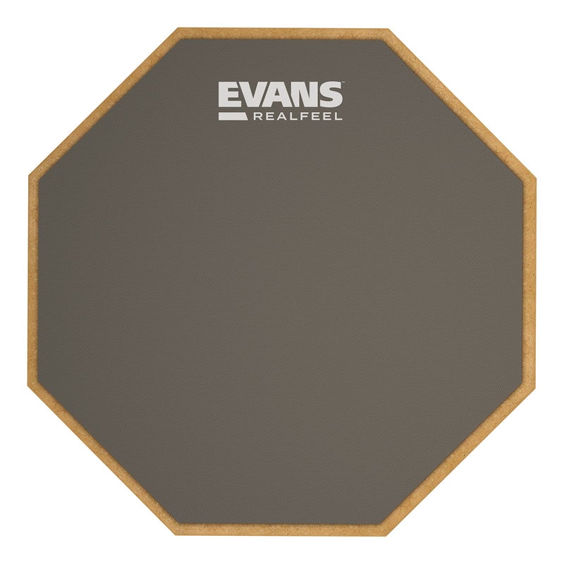 Evans RealFeel - Drum Practice Pad - Drum Pad - Drummer Practice Pad - Gum Rubber, Single Sided, Stand Mountable, 6 Inch - Image 1