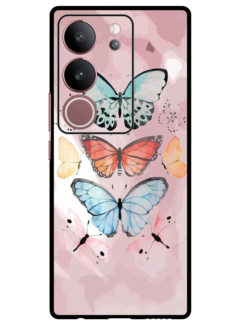 Theodor Protective Case Anti Scratch Shock Proof Bumper Cover For Vivo V29 - V29 Pro Butterflies - Image 1
