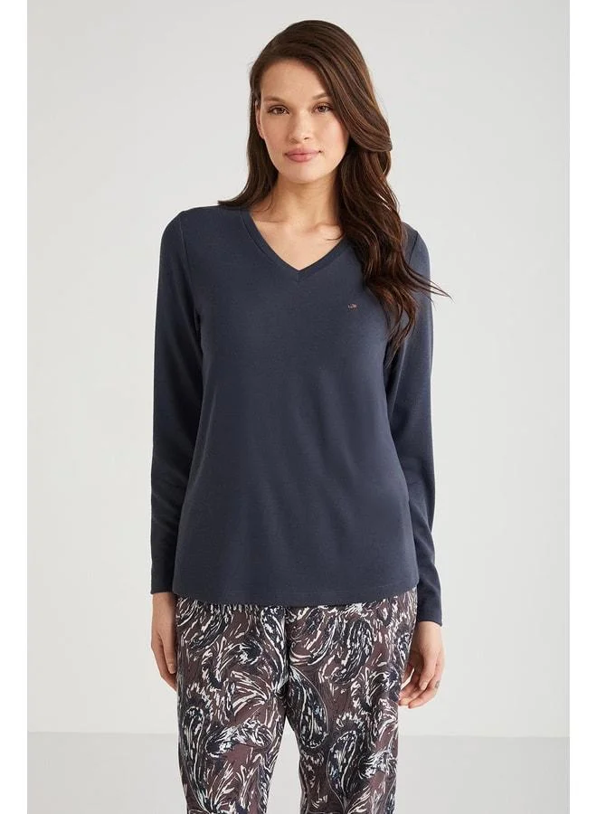 Penye Mood Soft textured pajama set.