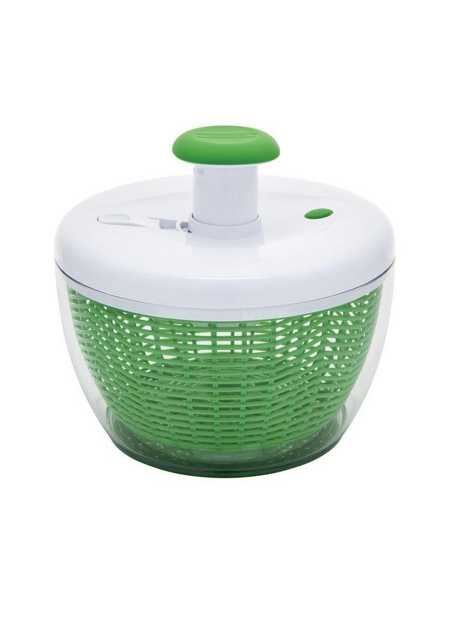 Farberware Farberware Professional Pump Small Salad Spinner with Bowl featuring Non Slip Grip, Small 3.16 Quart, Colander and Built in draining System for Fresh, Crisp, Clean Salad and Produce, Green  - Image 1