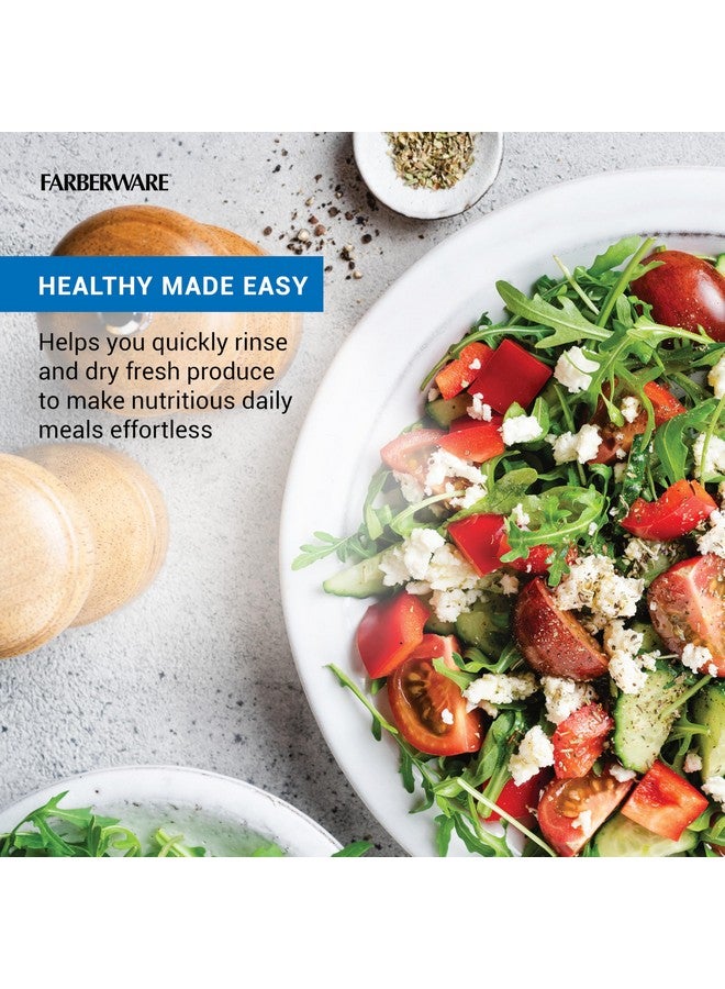 Farberware Farberware Professional Pump Small Salad Spinner with Bowl featuring Non Slip Grip, Small 3.16 Quart, Colander and Built in draining System for Fresh, Crisp, Clean Salad and Produce, Green  - Image 5