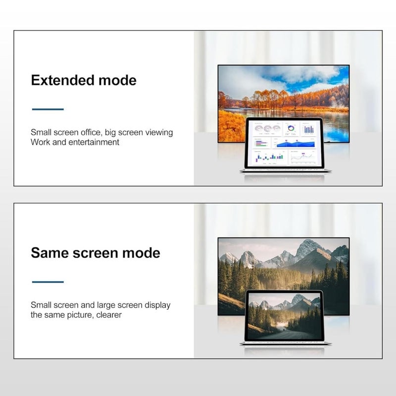 كابل 1 قطعة من نوع Mini DisplayPort إلى DisplayPort 2.1 بسرعة 6.6 فت، يدعم تدفق البيانات ثنائي الاتجاه بسرعة 80 جيجابت/ثانية، ويشمل دعم 16 كيلو بايت في كل ثانية عند 60 هرتز / 8 كيلو بايت في كل ثانية عند 120 هرتز / 4 كيلو بايت في كل ثانية عند 240 هرتز، وتصميم مقاوم للخدش مصمم خصيصًا للاستخدام في أجهزة الكمبيوتر المحمولة الخاصة بالألعاب، والعمل المنزلي، والسفر - Image 5