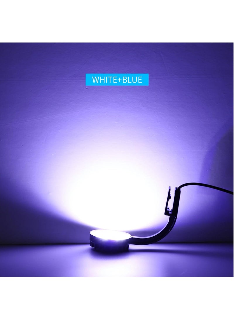 LED Aquarium Light 5W Clip on Lamp Aquatic Plant Lighting USB No Stroboscopic Eye protection Clamp Light 12 LEDs for Small Fish Tank Saltwater Aquariums Planted Tank 220V - Image 4