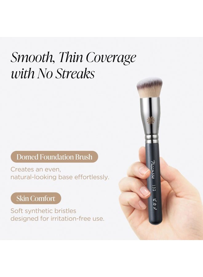 Piccasso Brush Korean Foundation Spatula – Professional Stainless Steel Makeup Tool for Thin, Seamless Foundation & Cream Blending (Rounded) - Image 2