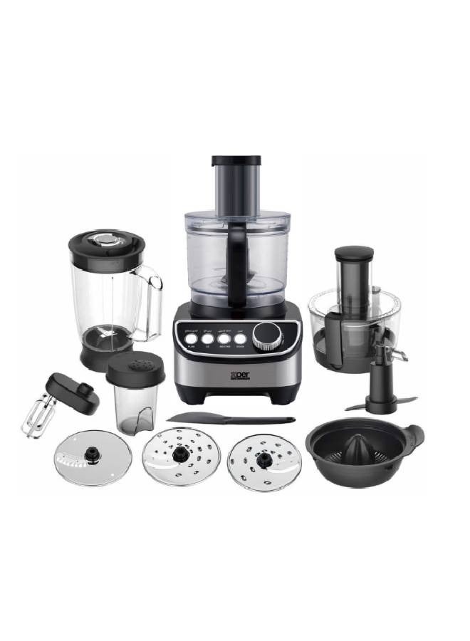 XPER Food Processor - 1300 Watts - 3.5 Liters - Multifunctional - Steel - XPFP-1300S - Image 2