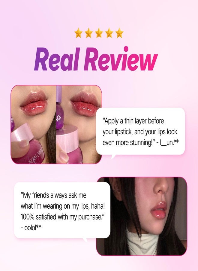 Touch in Sol Pretty Filter Dailylight Lip Plumping Mask - Korean Lip Treatment Mask for Dry and Cracked Lips - Lip Volumizing and Intensive Nourishing with Shea Butter - Raspberry - Image 3