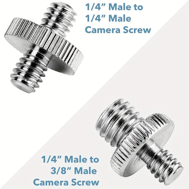 34pcs Metal Screw Adapter Set for Cameras Tripods and Monopods 1 4 to 3 8 Converters Variety of Sizes Shapes Compact Design Precision Engineering Versatile Mounting Hardware for Photography Enthusiasts Videographers - Image 4