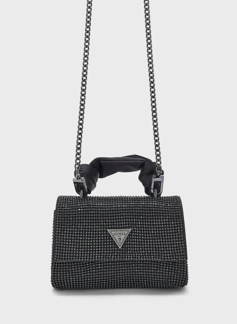 جس Lua Top Handle Flap Clutch