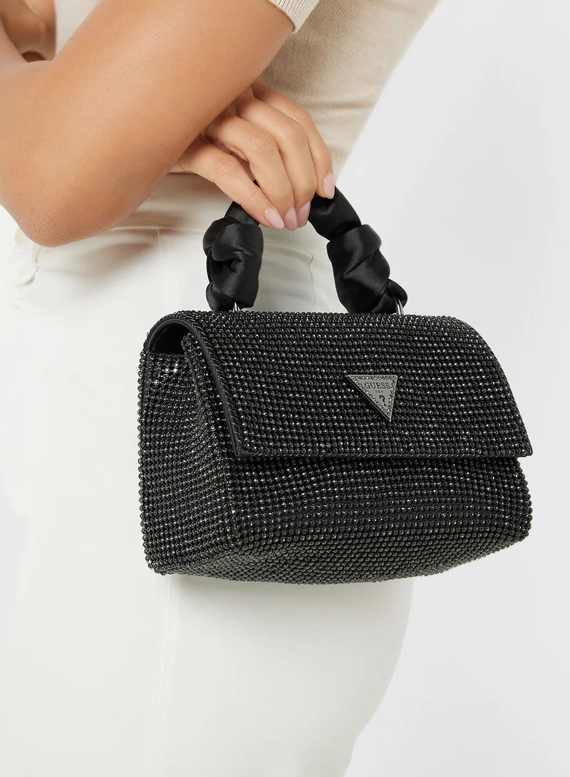 جس Lua Top Handle Flap Clutch