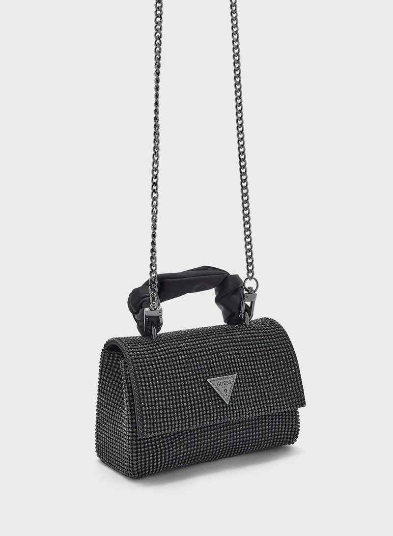 جس Lua Top Handle Flap Clutch