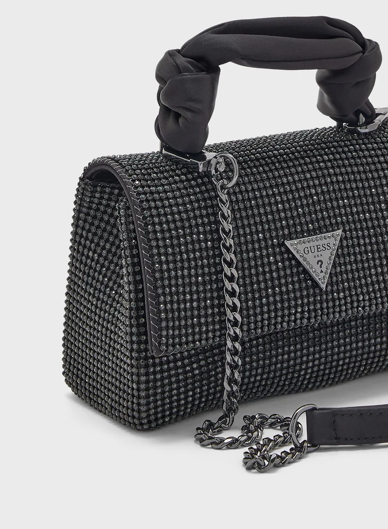 جس Lua Top Handle Flap Clutch