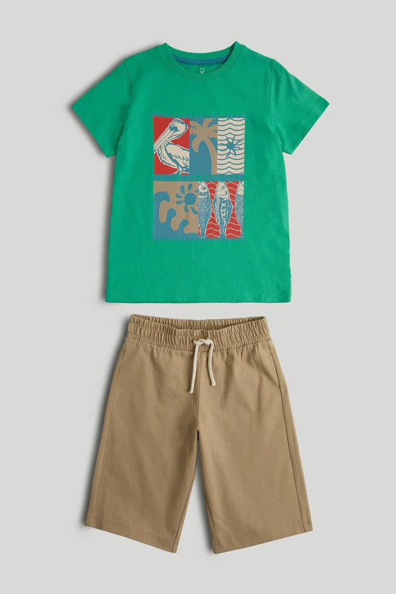 mothercare Sardines T-Shirt and Shorts Outfit