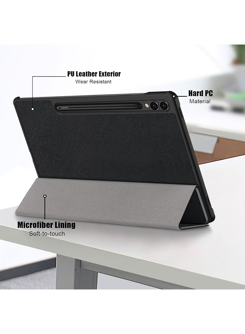 Theodor Protective Flip Case For Samsung Galaxy Tab S9 Plus With Trifold Stand Auto Wake Sleep Shockproof Cover Good vibe white copy - Image 3