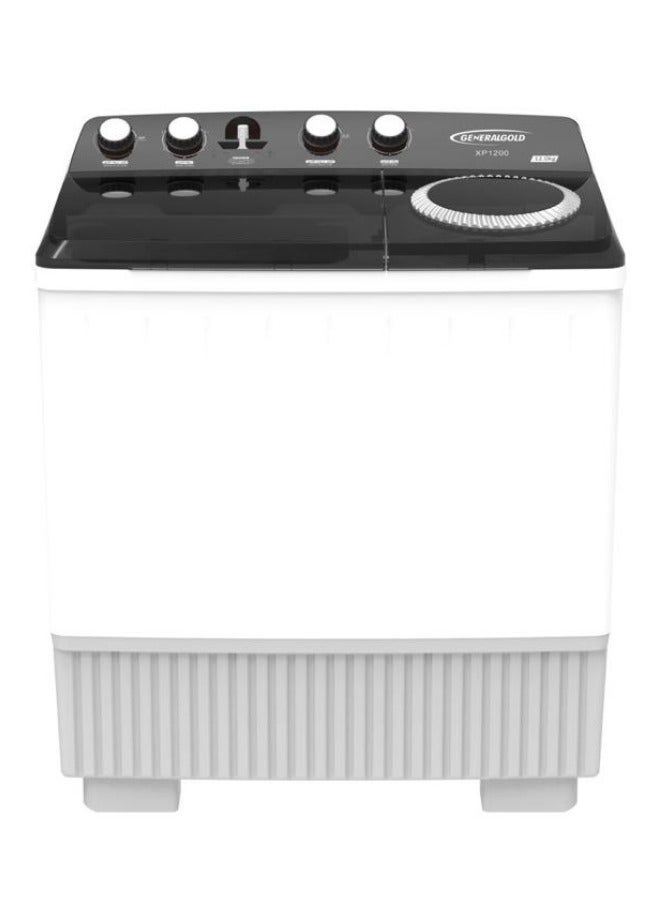 جينيرال جولد غسالة جنرال جولد XP1200 حوضين، 12 كيلو، أبيض - Image 1