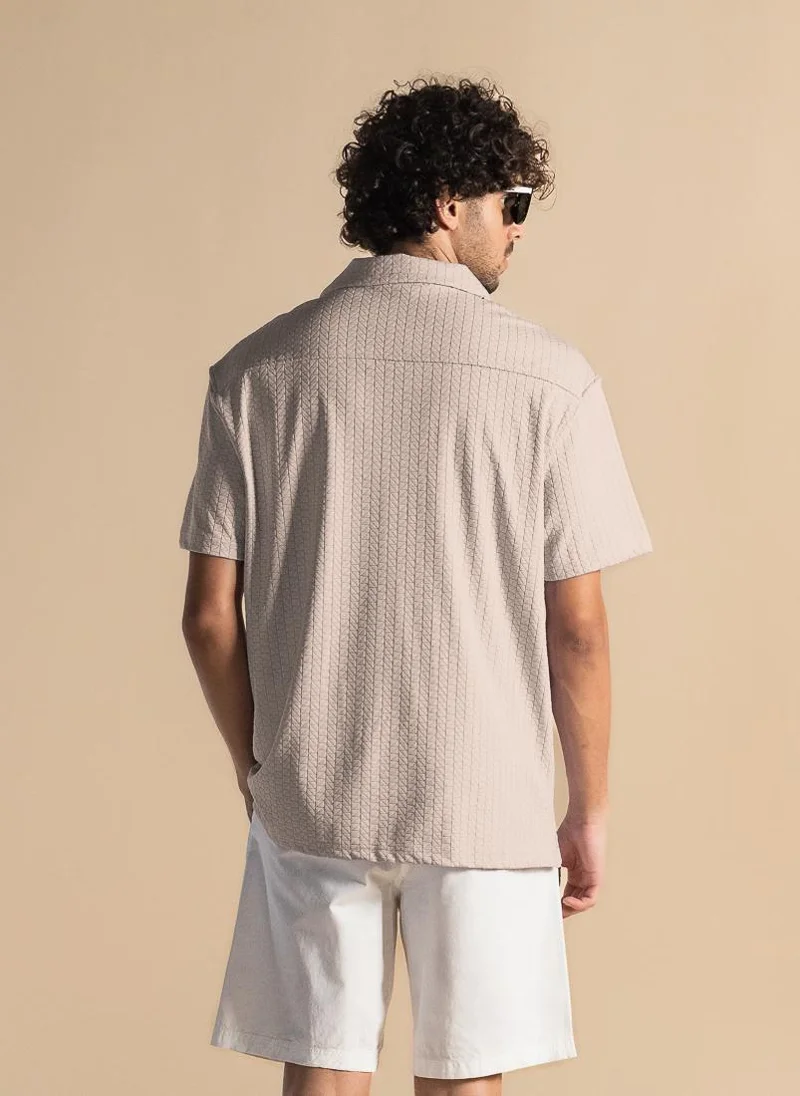 شايبس قميص مريح بنقوش