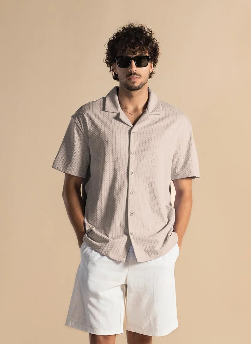 شايبس قميص مريح بنقوش